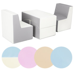 Conjunto de muebles para niños polipiel: 2x sillón+sofá cama relajante